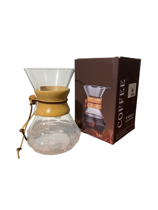 Cafetera de Vidrio (Tipo Chemex)